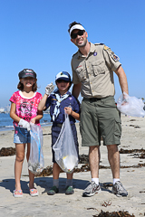 30-Minute Beach Cleanup; Long Beach, Calif.